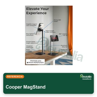 Supporto magnetico Cooper MagStand per iPhone regolabile