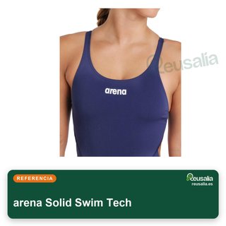 Arena Solid Swim Tech bañador mujer talla 36