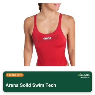 Arena Solid Swim Tech bañador mujer talla 36