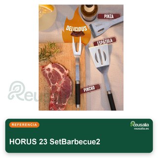 Kit barbecue in acciaio inossidabile resistente HORUS 23