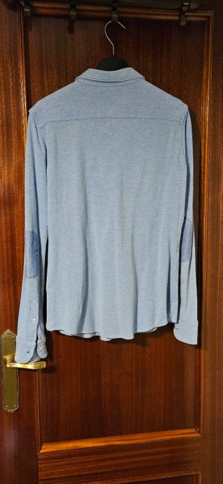 Camisa Valecuatro Azul Manga Larga