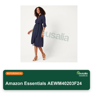 Amazon Essentials sandalia tacón ancho mujer talla 38.5