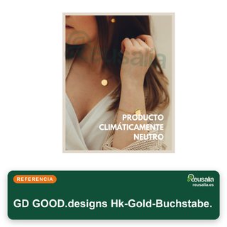 GD GOOD.designs collar mujer oro inicial Y