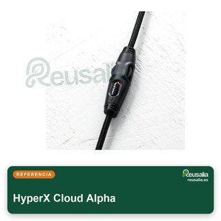 Cuffie da gioco HyperX Cloud Alpha con cavo intrecciato