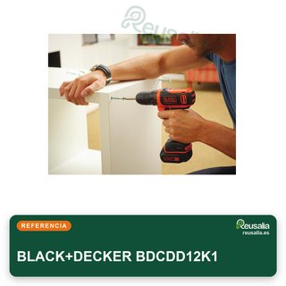 Black+Decker BDCDD12K1 taladro pistola bricolaje