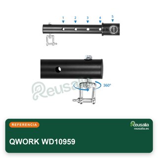 QWORK soporte saco boxeo acero ajustable