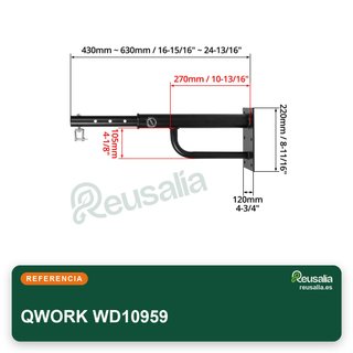 QWORK soporte saco boxeo acero ajustable