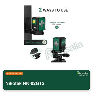 Nikotek nivel láser verde autonivelante trípode