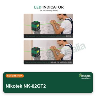 Nikotek nivel láser verde autonivelante trípode