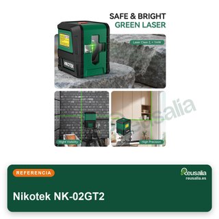 Nikotek nivel láser verde autonivelante trípode