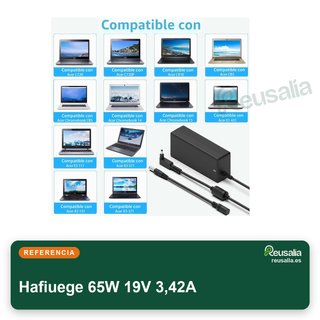 Hafiuege cargador 65W 19V Acer Swift Spin