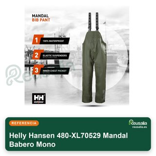 Helly Hansen mono impermeable con bolsillo talla XL