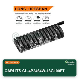 CARLITS cable eléctrico flexible calibre 18