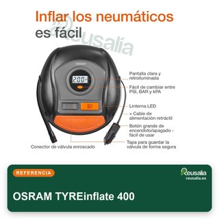 OSRAM TYREinflate 400 inflador digital