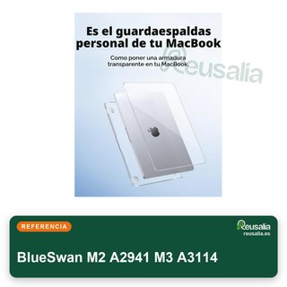 BlueSwan funda MacBook Air 15 transparente