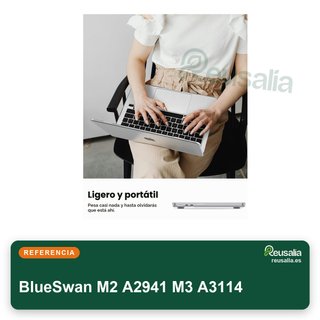 BlueSwan funda MacBook Air 15 transparente
