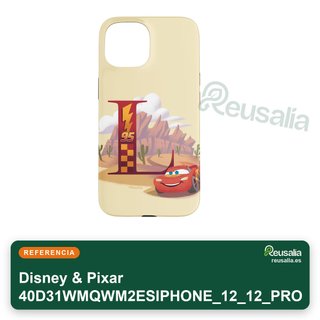Disney Pixar cover iPhone 12 lettera L McQueen