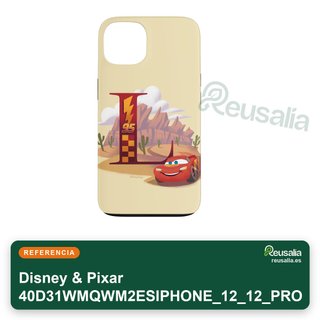Disney Pixar cover iPhone 12 lettera L McQueen