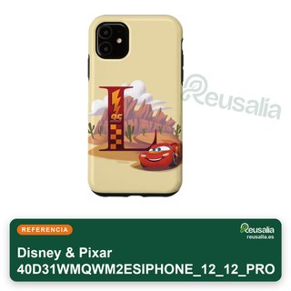 Disney Pixar cover iPhone 12 lettera L McQueen