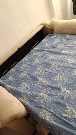 Sofá Cama Italiano 3 Plazas Beige