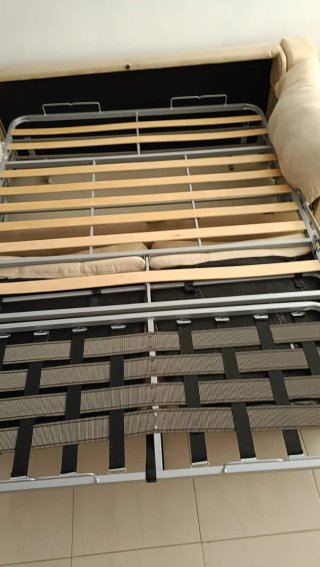 Sofá Cama Italiano 3 Plazas Beige