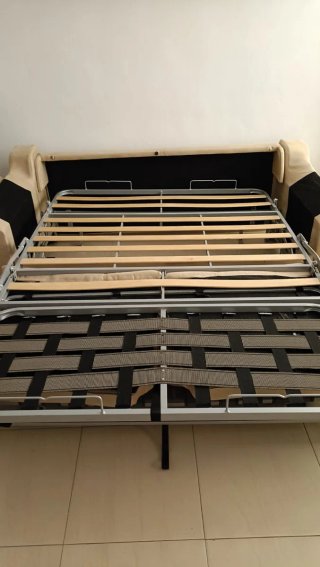 Sofá Cama Italiano 3 Plazas Beige