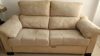 Sofá Cama Italiano 3 Plazas Beige