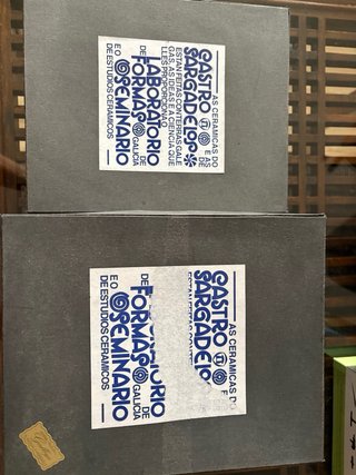 Juego de café Sargadelos Peixes Azul 6 servicios