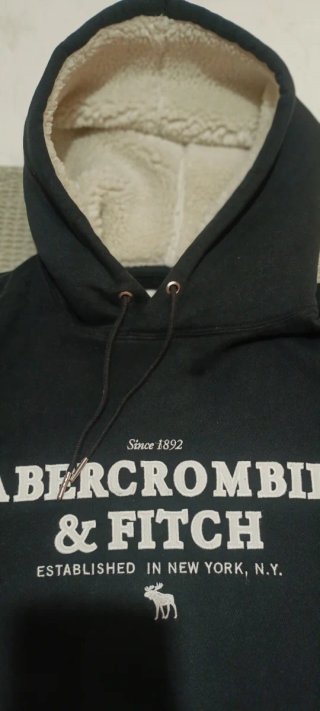 Sudadera Abercrombie & Fitch Negra Mujer Talla XS