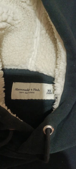 Sudadera Abercrombie & Fitch Negra Mujer Talla XS