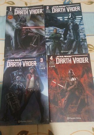 Lote 4 comics Star Wars Darth Vader.