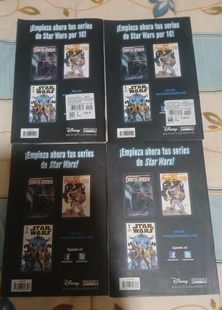 Lote 4 comics Star Wars Darth Vader.