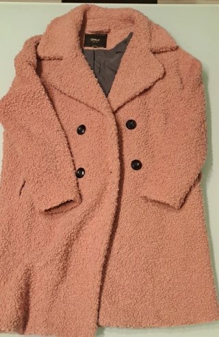 Cappotto teddy rosa ONLY taglia S