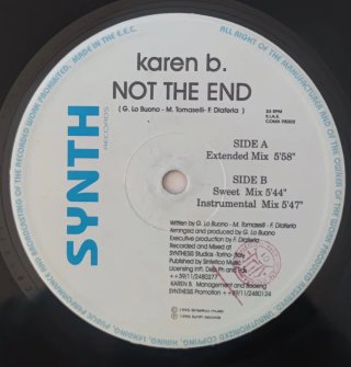 Karen B. Not The End Vinile 12" Prima Stampa