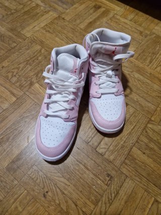 Nike Air Jordan Bota Rosa y Blanca