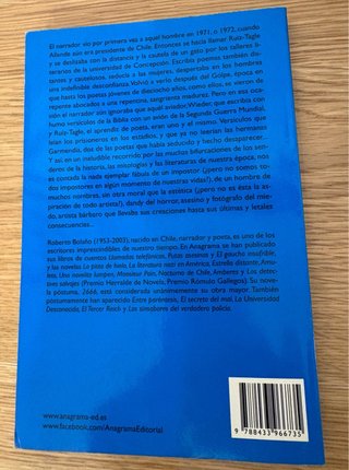Estrella distante, de Roberto Bolaño