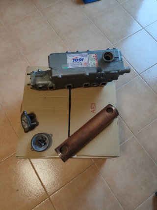 Despiece refrigerador, intercambiador Yanmar 4JH4E