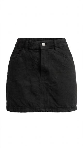 Falda negra vaquera