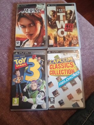 Lote 4 Juegos PSP: Tomb Raider, Army of Two, Toy S