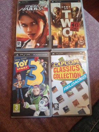 Lote 4 Juegos PSP: Tomb Raider, Army of Two, Toy S