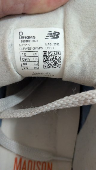 New Balance 993 Kith MSG Beige/Blu