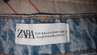 Shorts vaqueros Zara Talla M