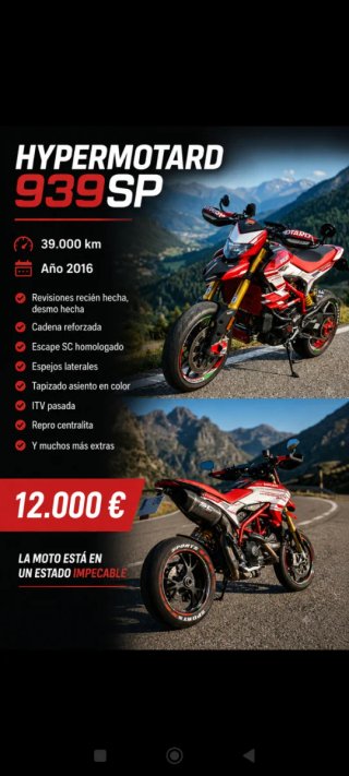 Ducati Hypermotard 939 SP - 2016