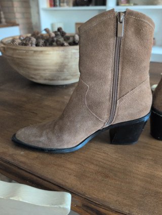 Botines Stradivarius piel marrón T.38