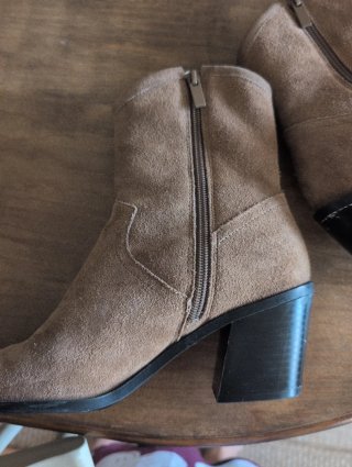Botines Stradivarius piel marrón T.38