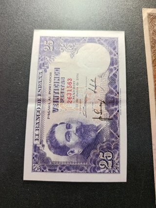 Lote 2 Billetes Antiguos España Pesetas