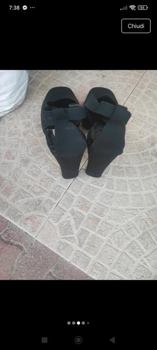 Scarpe Slingback Donna Nere