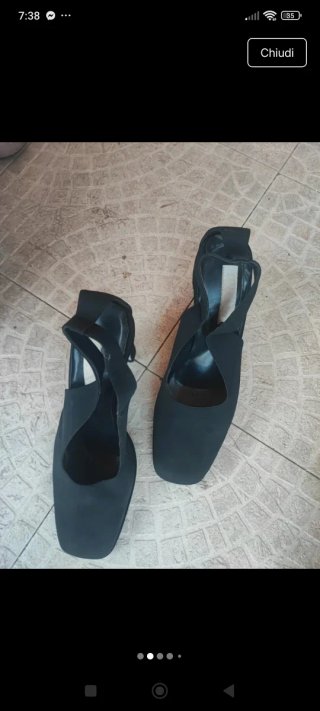 Scarpe Slingback Donna Nere