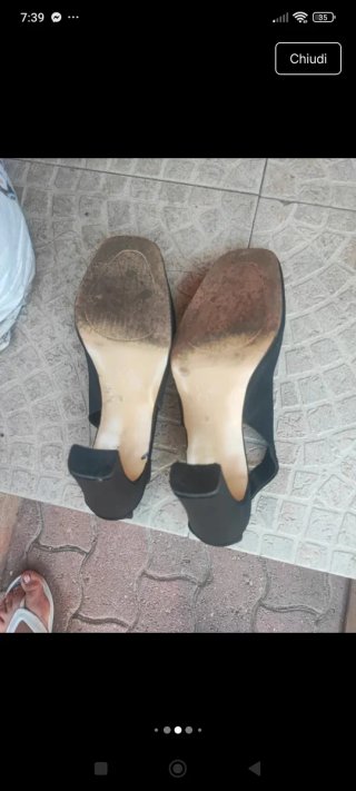 Scarpe Slingback Donna Nere