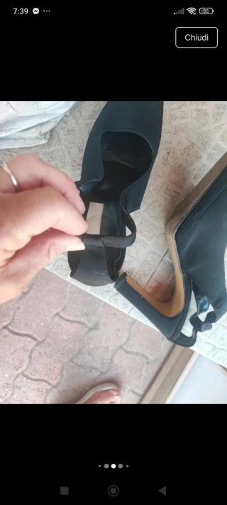 Scarpe Slingback Donna Nere